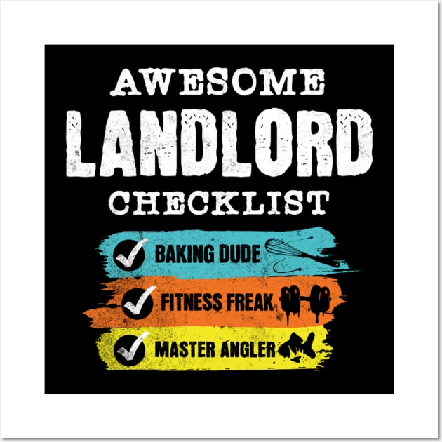 Awesome landlord checklist Wall Art by Kami Sayang Sama Jamsah